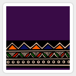 Violet blast - Ethnic patterns Sticker